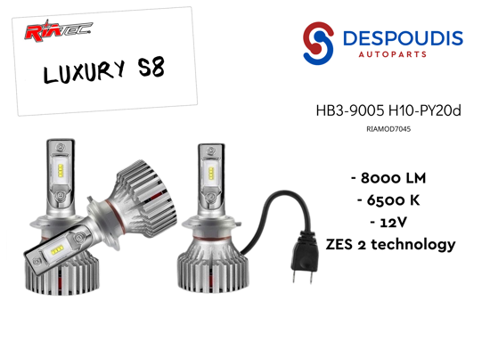 Picture of LED KIT LUXURY S8 HB3 8000LM 6500K 12V