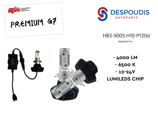 Εικόνα από LED KIT PREMIUMG7 HB3 4000LM 6500K 12-24