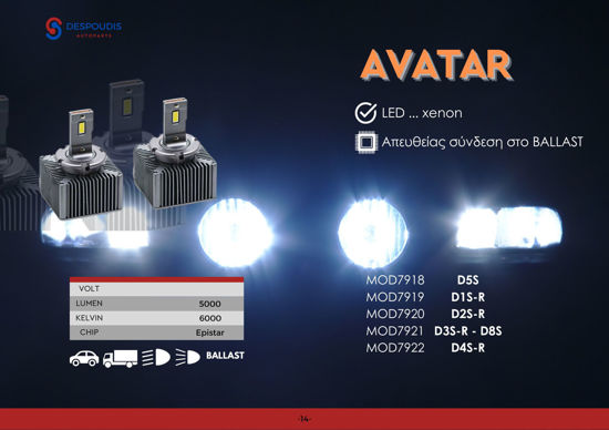 Εικόνα από LED AVATAR D1S/R 4200LM 6000K 85W