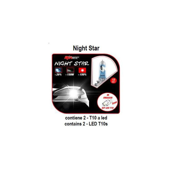 Εικόνα από Σετ Λάμπες H1 Night Star +150% ΔΩΡΟ Τ10