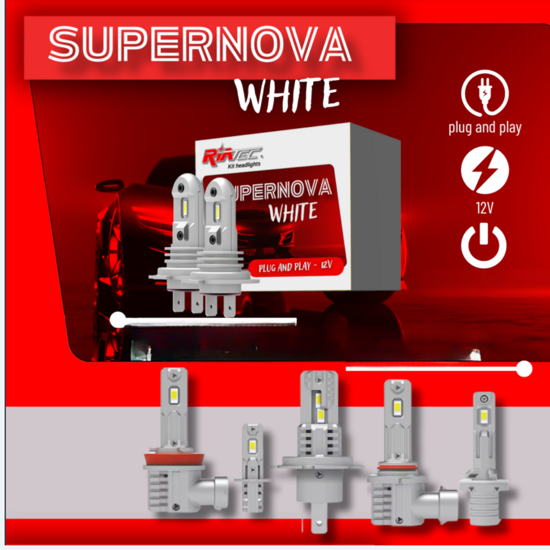Εικόνα από KIT LED H8-9-11 SUPERNOVA WHITE